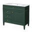 Meuble-lavabo 36 po avec lavabo supérieur, meuble-lavabo moderne avec 2 tiroirs et tiroir escamotable, meuble-lavabo simple-1384180487
