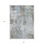 Tapis d'extérieur lavable abstrait taupe et gris 10 pi x 14 pi brun