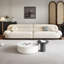 Canapé modulaire moderne en polyester blanc crème-1895301095-1895301090
