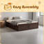 Structure de lit plateforme en bois avec 6 tiroirs-788172311