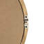 Miroir d'entrée à cadre ovale en bois - chic et accrocheur 24 po x 36 po pour décor de cheminée