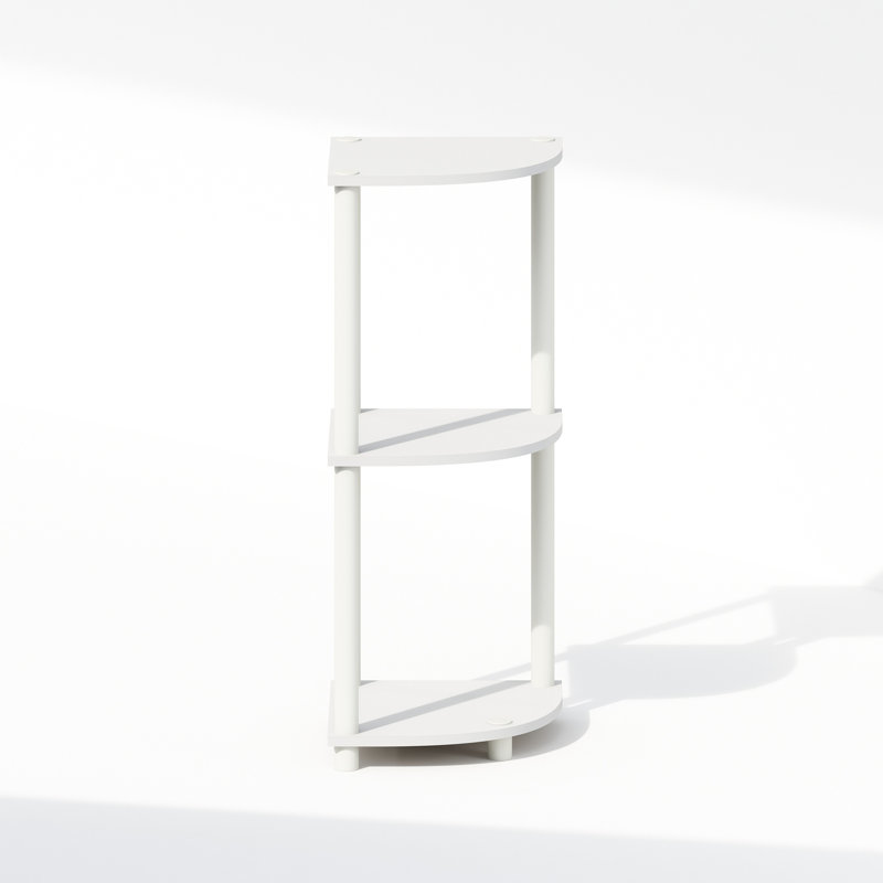 Surat Plastic Shelving Unit, White/White
