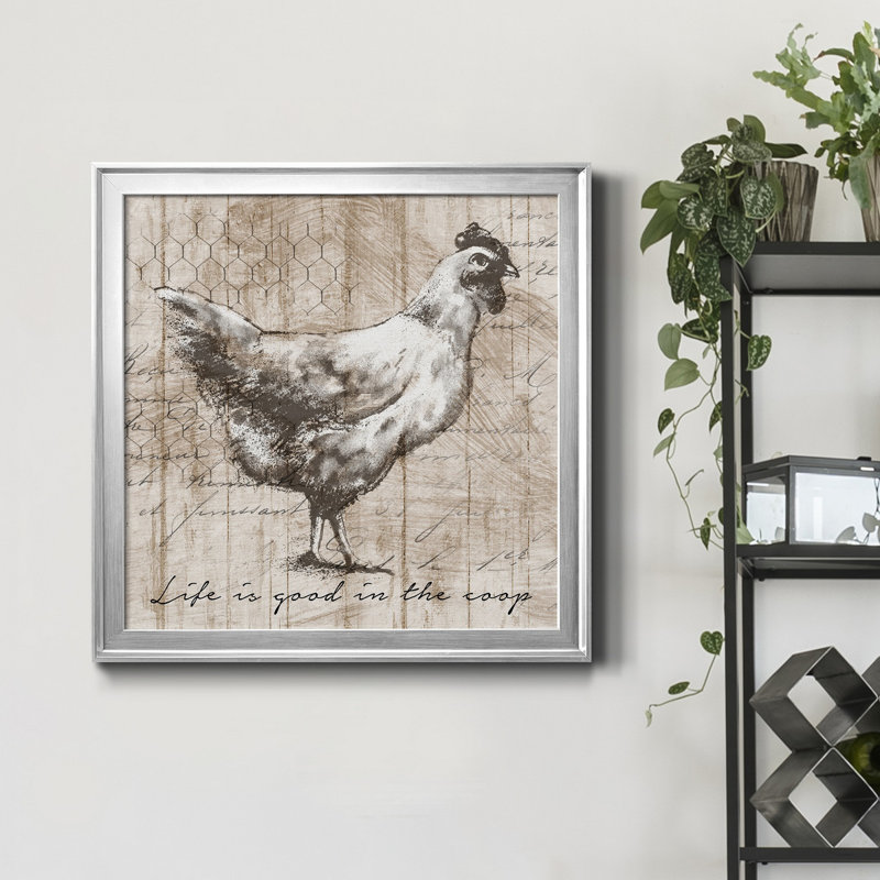 Farm Farm - cadre photo, impression sur toile, Encadrement argenté, H 34,5 po x l 34,5 po x P 1,5 po