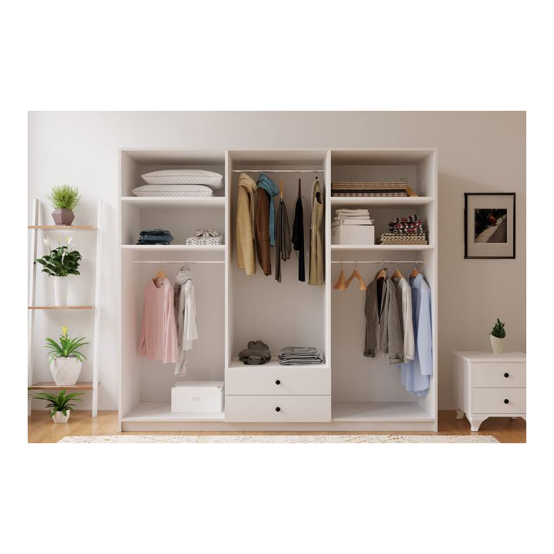 Ballico 6 Door Manufactured Wood Wardrobe