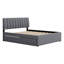Lit plateforme tapissier avec lit gigogne-663889510