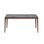 Bevis  Engineered Stone Top & Walnut Finish Dining Table