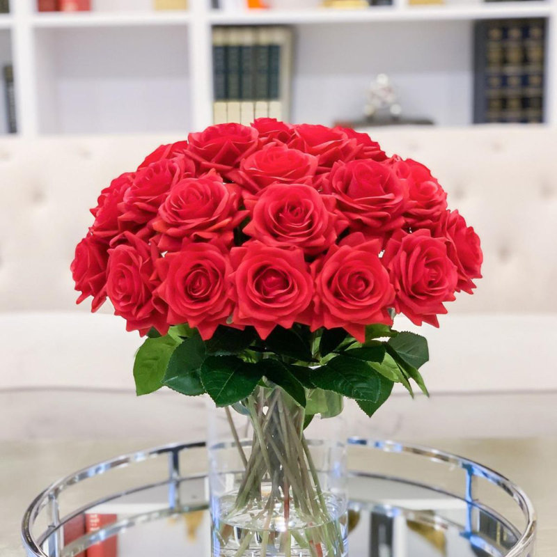 Centre de table rouge Real Touch