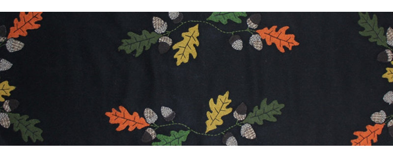 Danijah Runner Fall Wool Felt Table Runnner