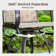 Alyne 4 - Person Metal Patio Dining Set with Square Table