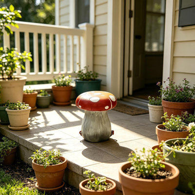 Tabouret de jardin fantaisiste en résine Dovarix