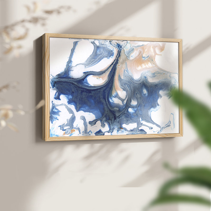 «Dancing Blue I», reproduction encadrée, Naturel, H 16 po x l 20 po