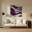 Paysage abstrait 68, art mural mauve en métal-878059163