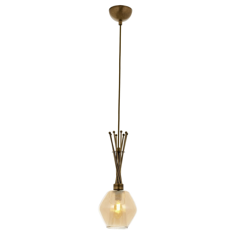 1 - Light Antique Bronze Single Pendant