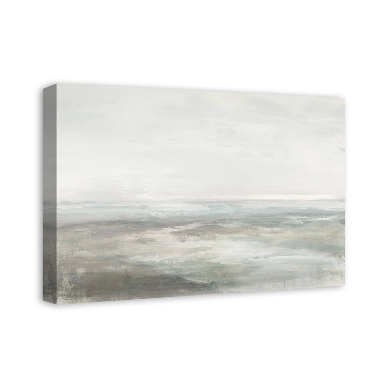 Reproduction abstraite de paysage marin sur toile, H 16 po x l 24 po x P 1,25 po