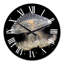 Jelly Fish On Black - horloge murale nautique et côtière-2007451923