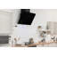 Russell Hobbs RHGCH902B-M 90cm Wide Angled Black Glass Chimney Cooker Hood
