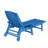 Outdoor HDPE Reclining Lounge Chaise With Wheels & Cup Holder-402390997