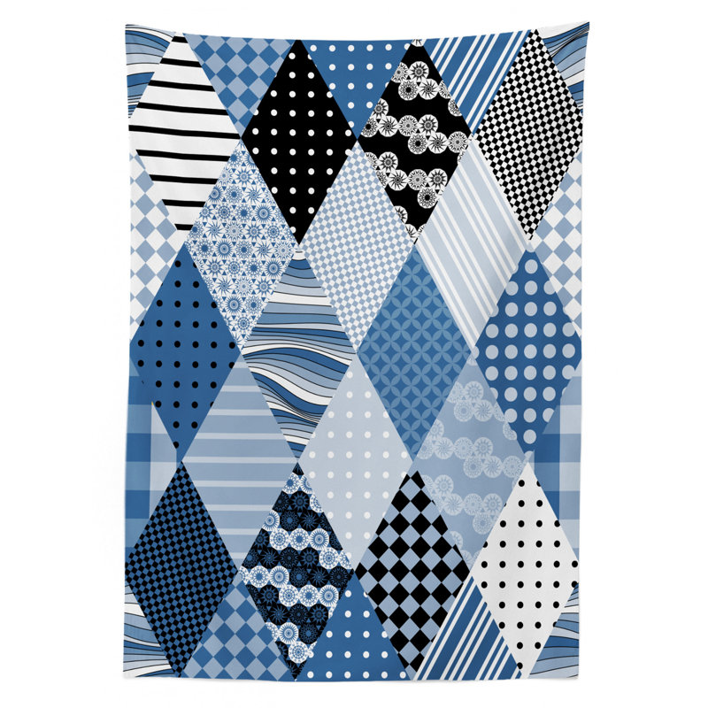 Geometric Tablecloth, 70" L x 52" W