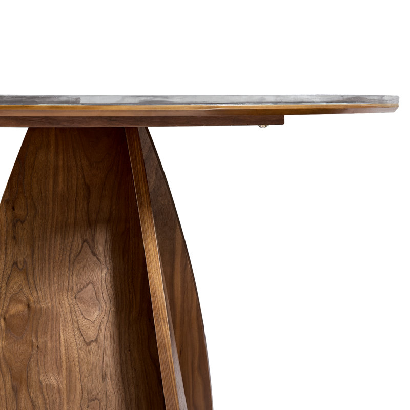 Delone Round Dining Table, Black