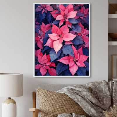 Poinsettia Passion II sur toile