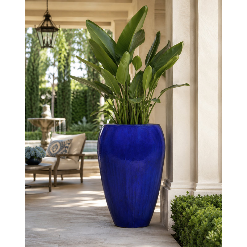 Vase 28 po Citoyen 28 po, 36" H x 28" W x 28" D, Blue