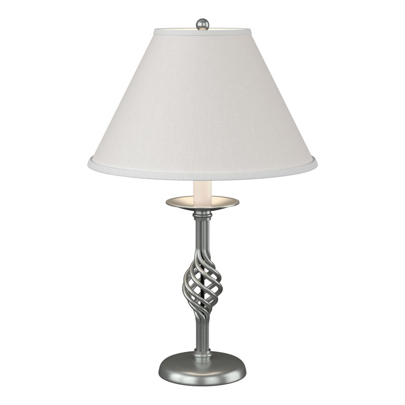 Twist Basket 25.5" Table Lamp, Vintage Platinum