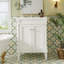 Meuble-lavabo 24 po avec lavabo supérieur, meuble de rangement moderne à 2 niveaux, meuble-lavabo simple, grandes tablettes de rangement (Remplacer SW000102AAF)-412879215-412879214