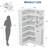 74'' Tall Corner Bookshelf - l-Shaped Bookcase with Drawer & Cabinets, 6-Tier Storage Bookshelf with Open Shelves-643892003