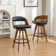 Cayuga Modern Swivel Upholstered Counter Stools with Open Low Back