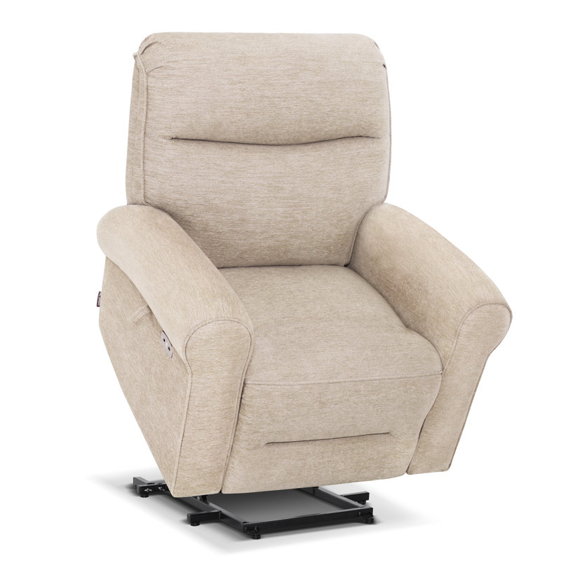 Dual Motor Power Recliner Lift Chair with Massage and Heat, Extended Footrest, Beige