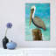Single Pelican On Post by Julie Derice - Print on Canvas-1577143758-1605090020