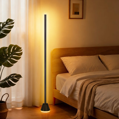 57" Dimmable LED Novelty Corner Floor Lamp with Remote and APP Control