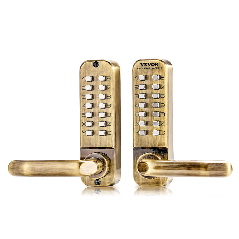 Mechanical Keyless Entry Door Lock 14 Key Mechanical Door Lock for Outdoor Fence