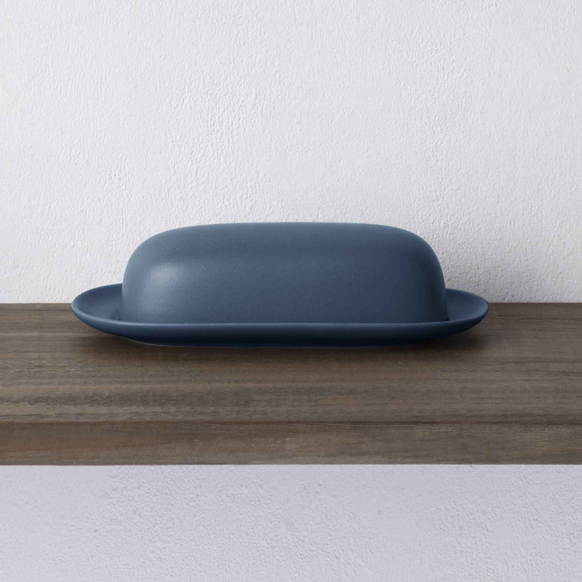Noritake Colorwave Covered Butter Dish, Blue, 8.5'' W X 2.25'' H