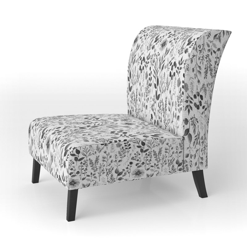 Fauteuil de chambre Floral, Pantoufle sans accoudoirs