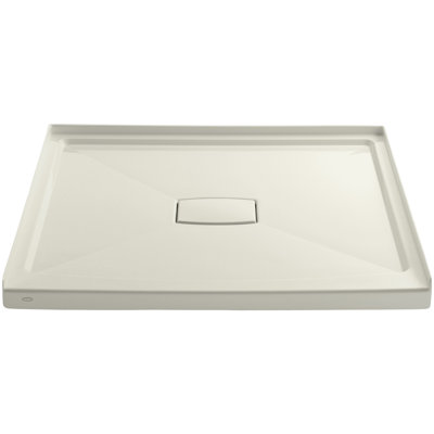 Archer 48" x 48" Single Threshold Center Drain Shower Base with Removable Cover