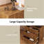 Table de chevet moderne Mid-Century avec 3 tiroirs, pieds en bois massif, finition noyer, table de chevet contemporaine pour chambre à coucher, salon, dortoir