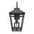 Lark Manor™ Dafin 2 Light Outdoor Wall Sconce in Textured Black with Clear Glass Shade