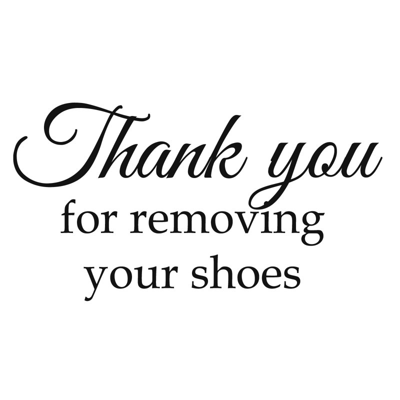 Merci de retirer vos chaussures de décoration de vestibule, H 8 po x l 15 po