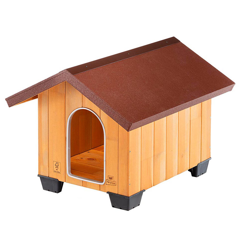 Wood Portable Igloo Style Dog House, 54.5cm H x 73.5cm W x 60.5cm D