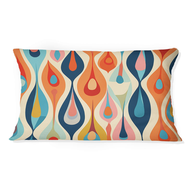 Coussin Retro Abstract Drops