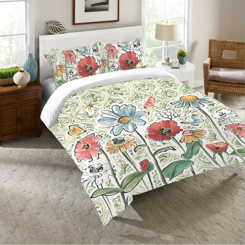  Garden Filigree Bloom Comforter, Twin Comforter