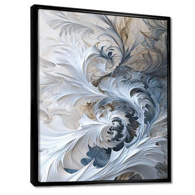 Euphoria Vintage Blue Spiral Fractal - Art mural fractal