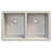Radius 31.75'' L Double Bowl Granite Kitchen Sink-48407017