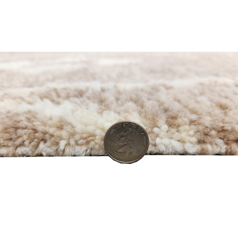 Tapis performance noué à la main Marley Feria - avoine - 8 pi x 10 pi, 8 pi x 10 pi