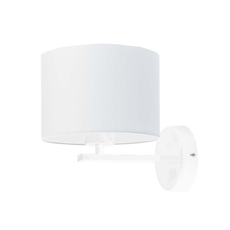 Ayaka Steel Armed Sconce, White, White