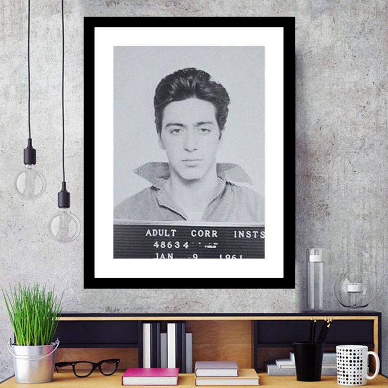 Al Pacino, Mugshot, impression encadrée 14 x 18