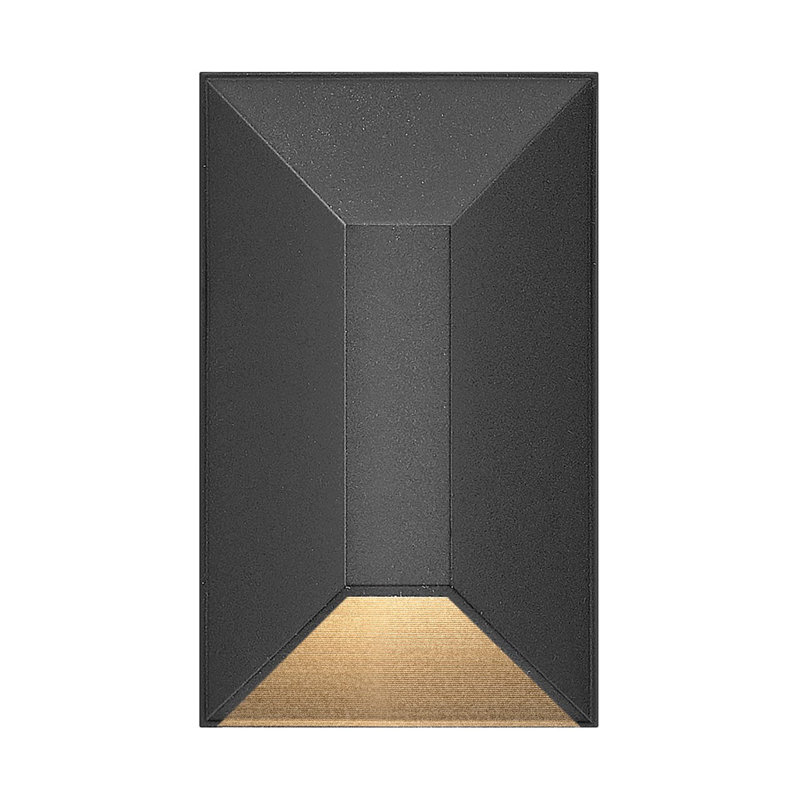 Hinkley Nuvi Rectangular Deck Sconce, Black