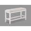 Ensemble de salle à manger 6 pièces à hauteur de comptoir avec table rectangulaire pour bouteilles de vin et chaises de revêtement