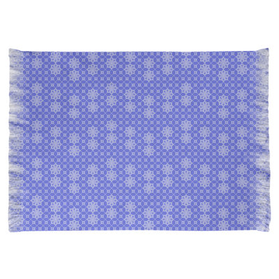 Tapis de zone bleu treillis classic Mcguigan
